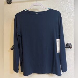Lululemon Relaxed-Fit Boatneck Long- Sleeve Shirt
